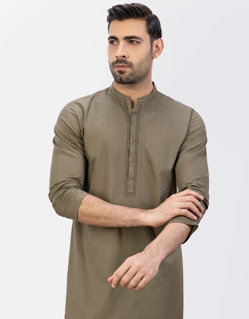 green-cotton-kurta-jjk-s-34398