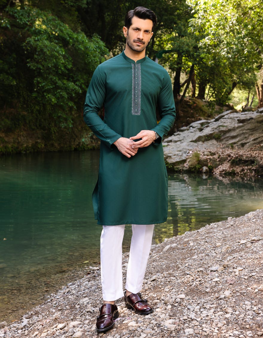 green-blended-kurta-jjk-a-34495