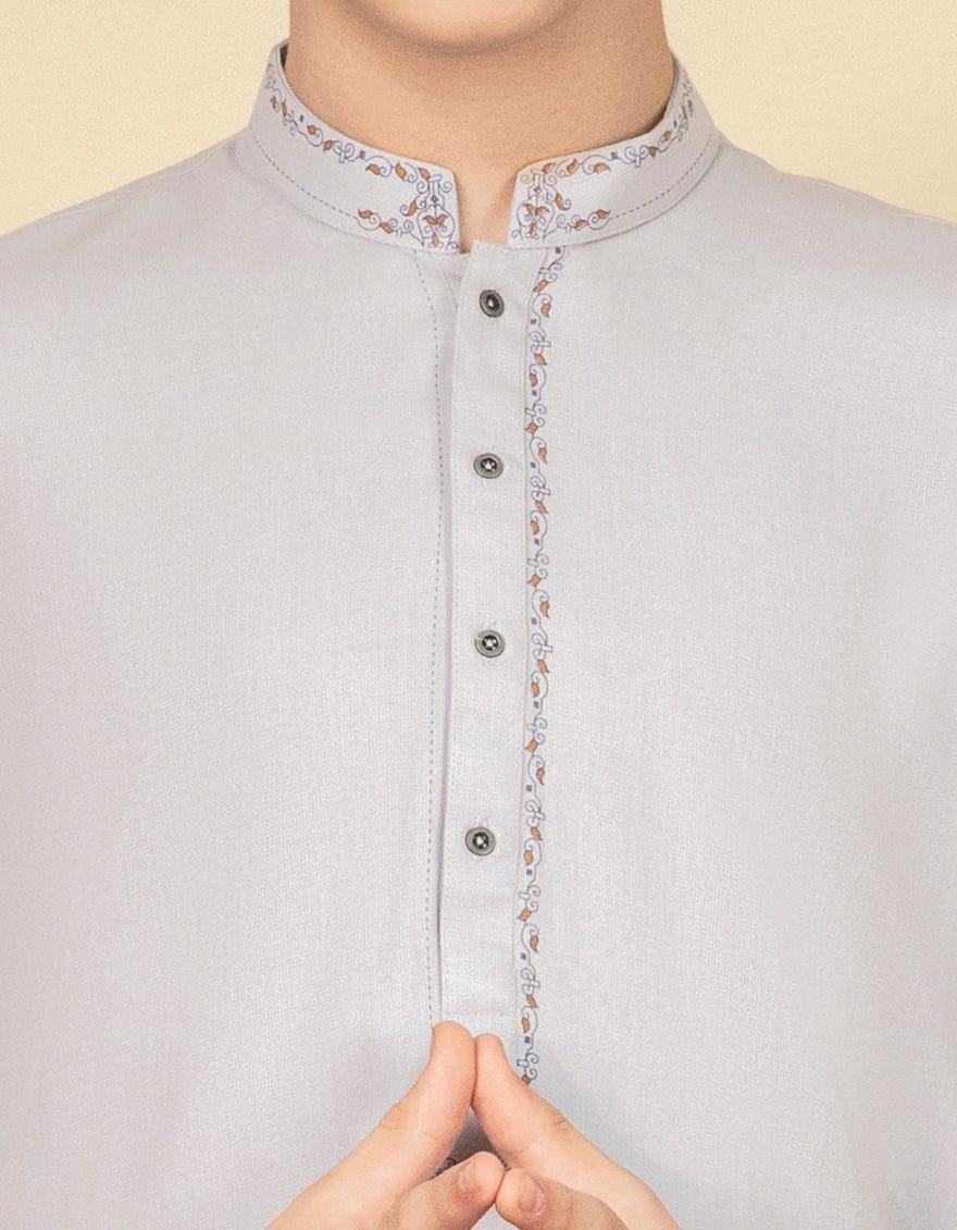 LIGHT LILAC BLENDED KAMEEZ SHALWAR | JCKS-A-35848