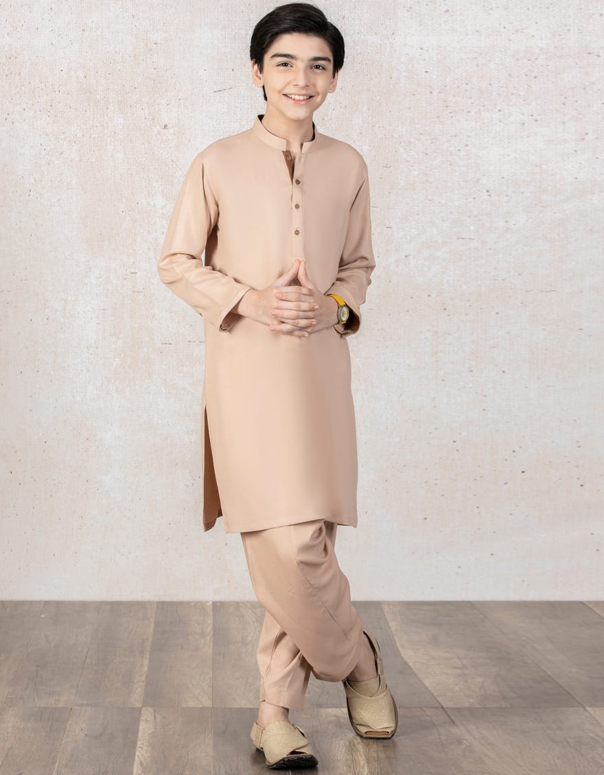 TEA PINK BLENDED KAMEEZ SHALWAR | JCKS-A-35851