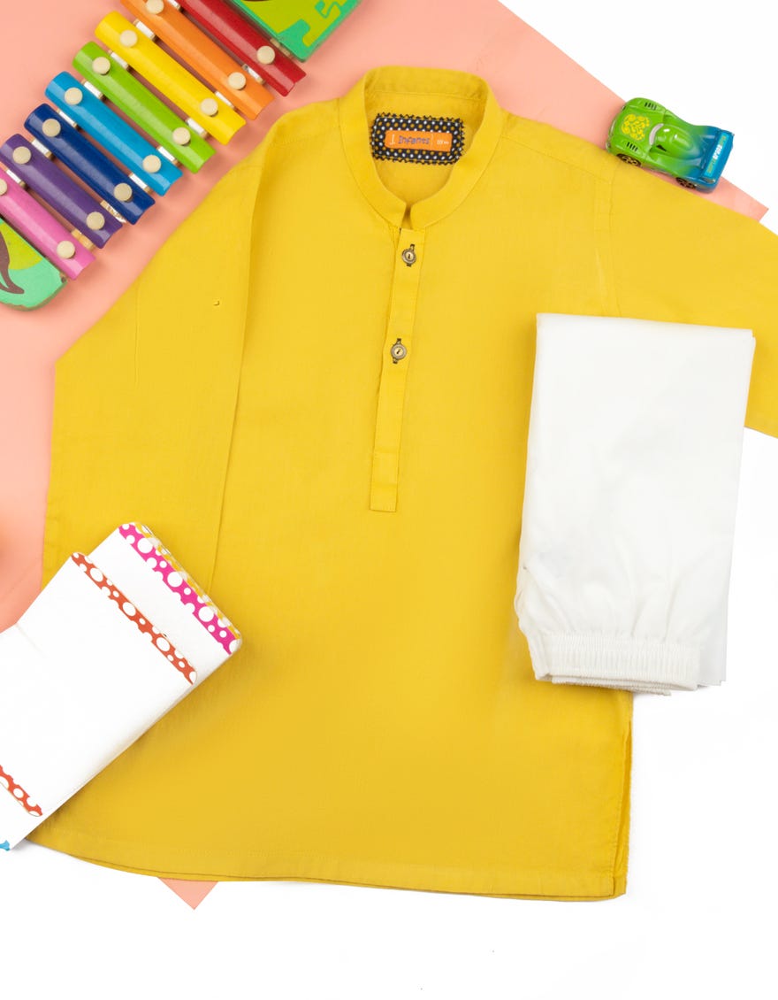 YELLOW BUNNAT KAMEEZ SHALWAR | JJIKS-A-35866