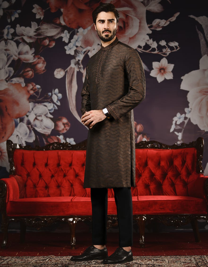dull-copper-jamawar-special-kurta-jjk-sp-36884