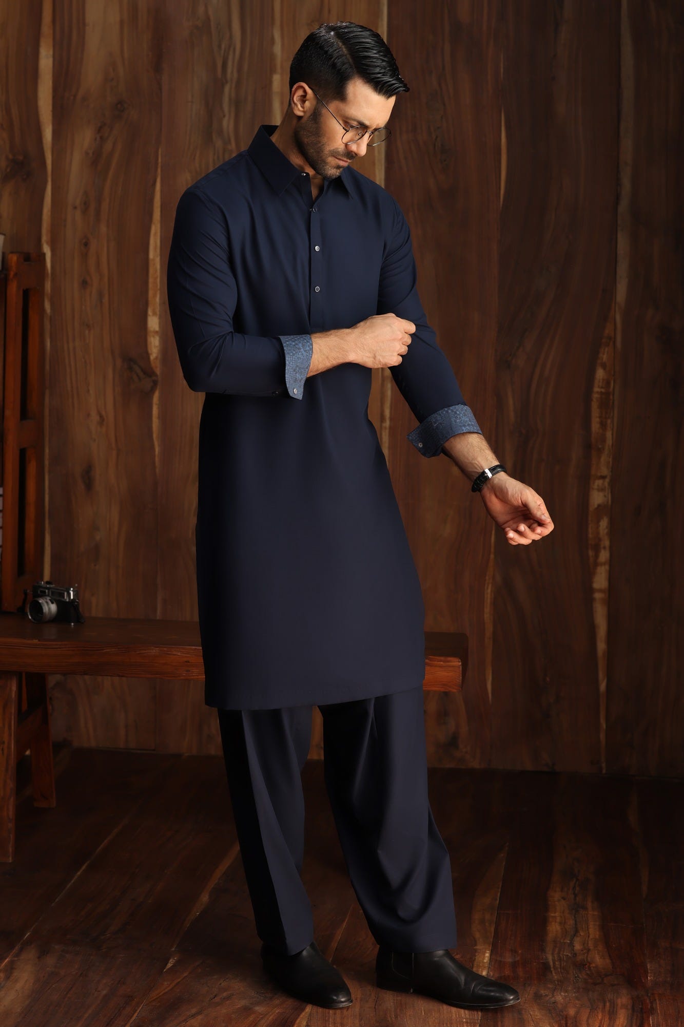 ASPEN - NAVY EXCLUSIVE KAMEEZ SHALWAR