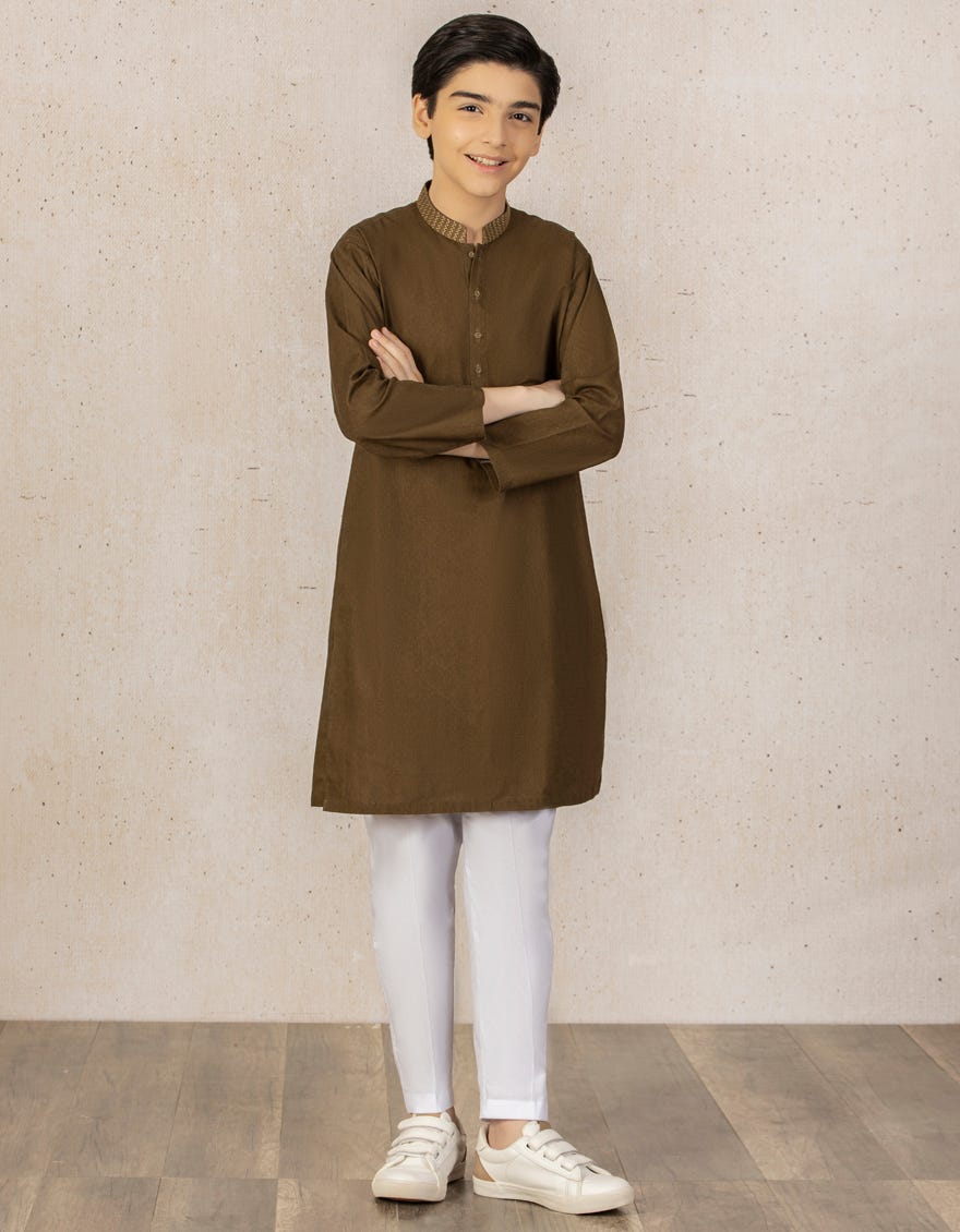 MEHNDI COTTON KURTA | JCK-W-38411