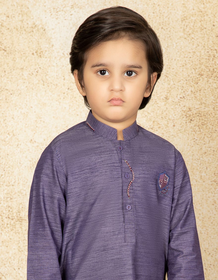 INDIGO BLENDED KURTA PAJAMA | JCKP-S-38456