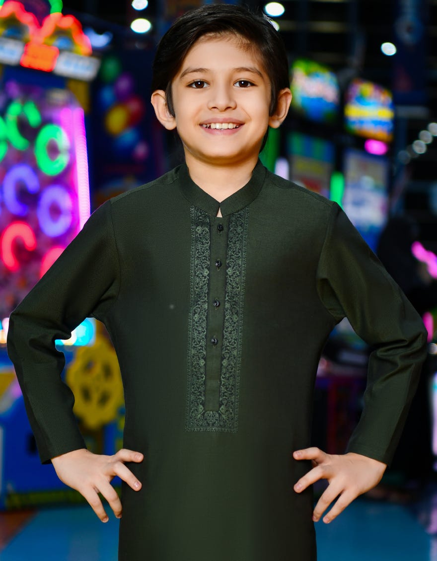 forest-green-cotton-kurta-jck-w-38659