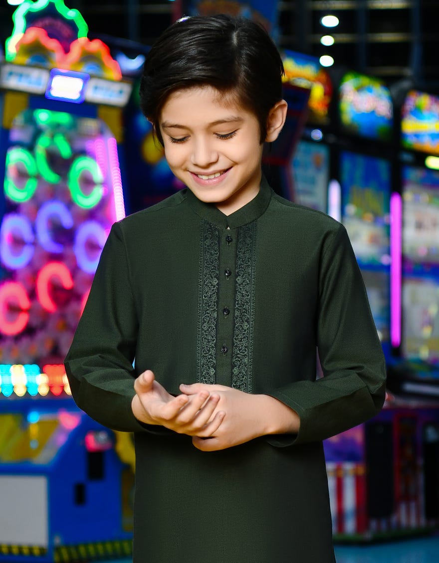 forest-green-cotton-kurta-jck-w-38659