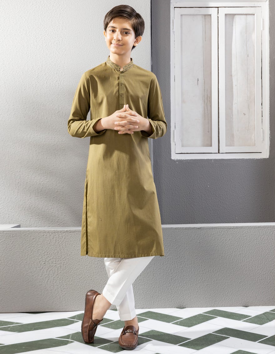 olive-green-blended-kurta-jck-a-38678