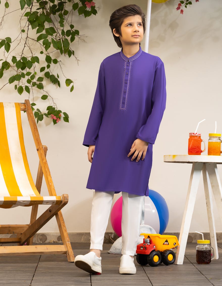 INDIGO BLENDED KURTA | JCK-A-39294