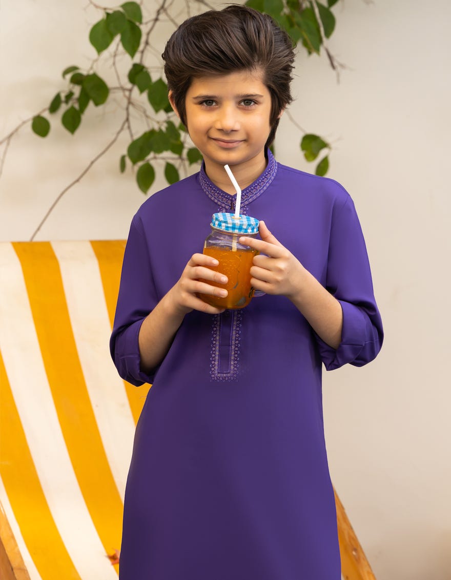 INDIGO BLENDED KURTA | JCK-A-39294