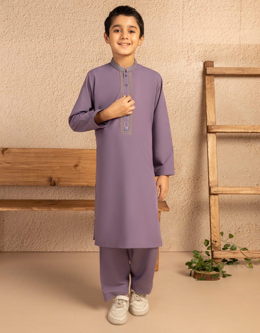 LAVENDER BLENDED FORMAL KAMEEZ SHALWAR