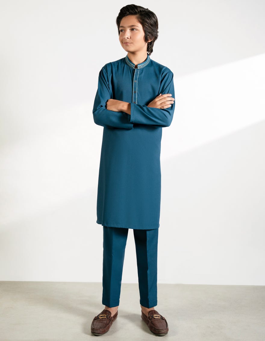teal-blue-blended-kurta-trousers-jckpa39368
