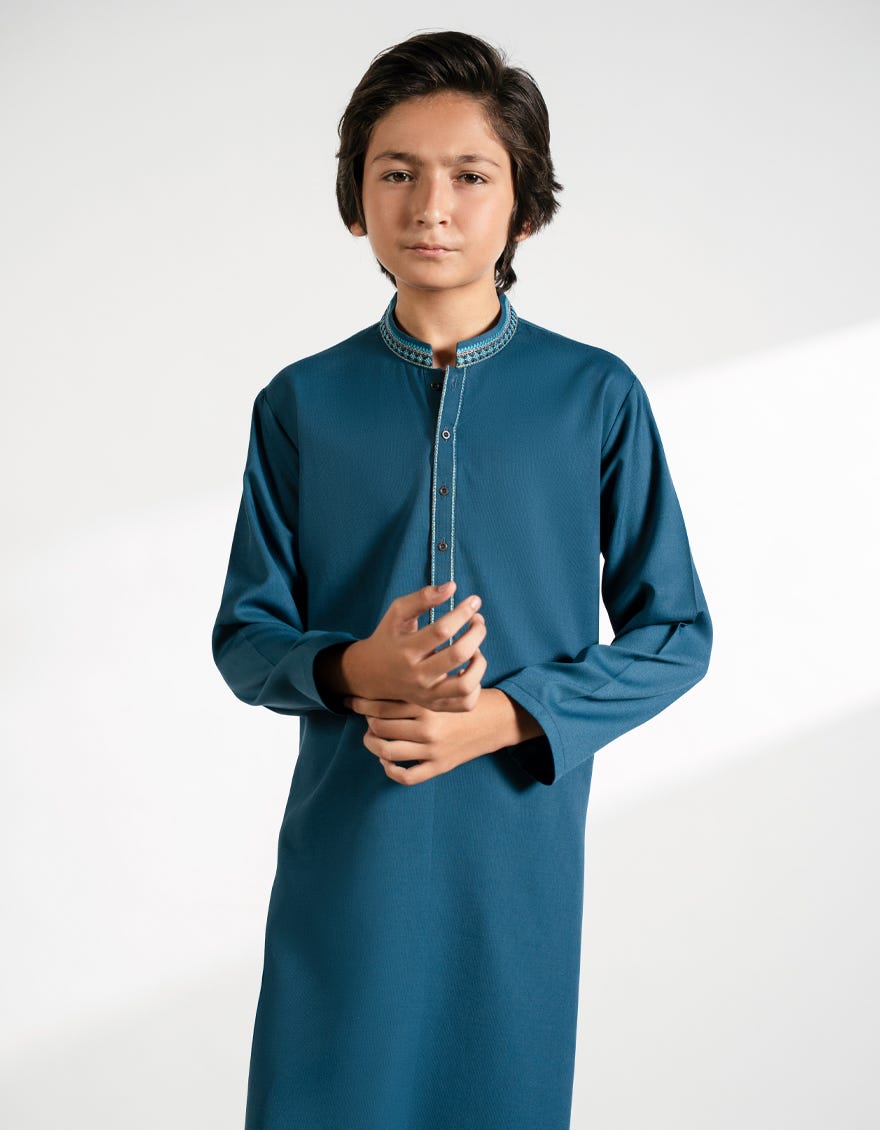 teal-blue-blended-kurta-trousers-jckpa39368