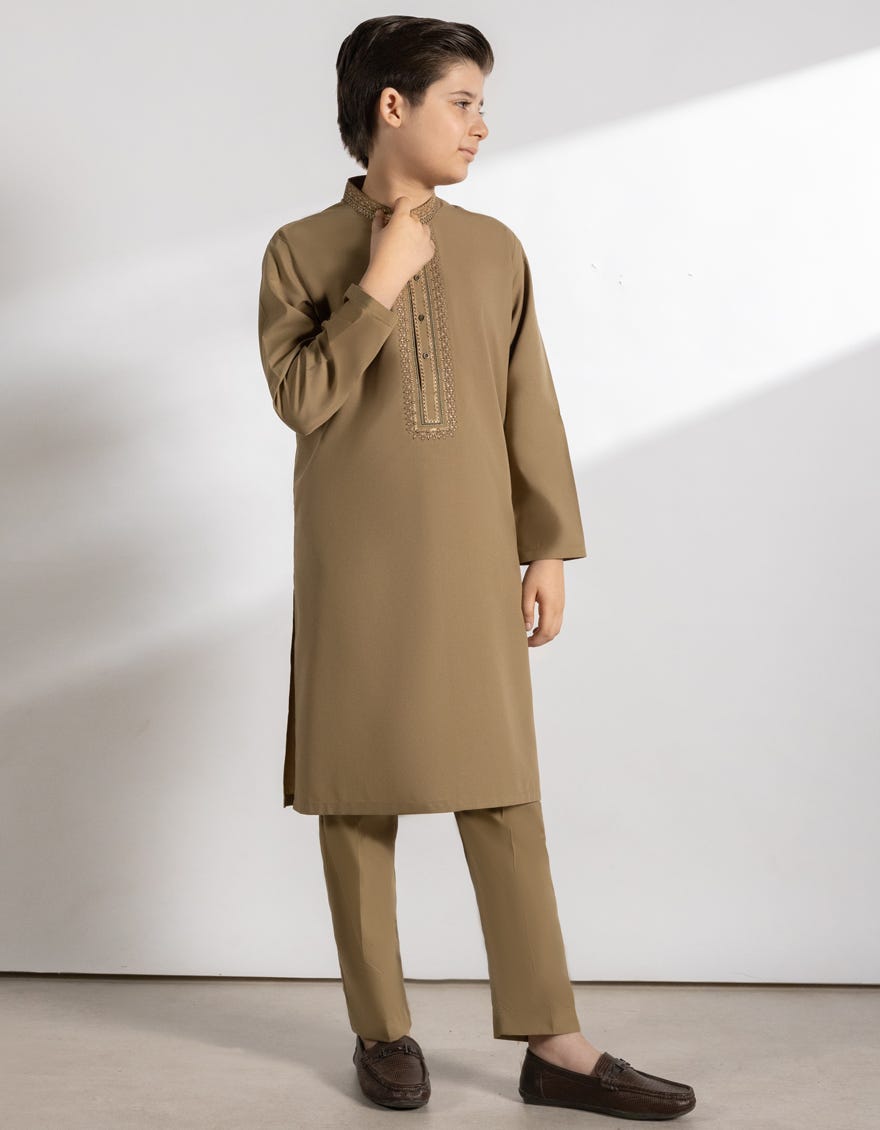 light-brown-blended-kurta-trousers-jckpa39390