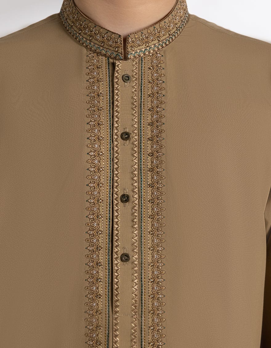 light-brown-blended-kurta-trousers-jckpa39390