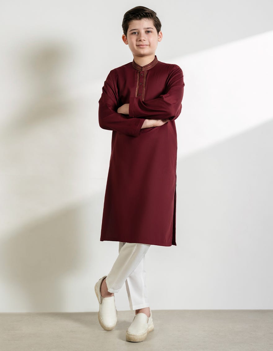 maroon-blended-kurta-jcka39424