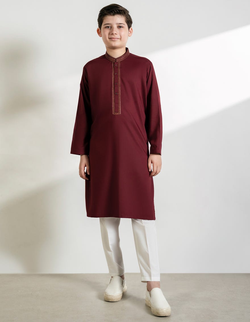 maroon-blended-kurta-jcka39424