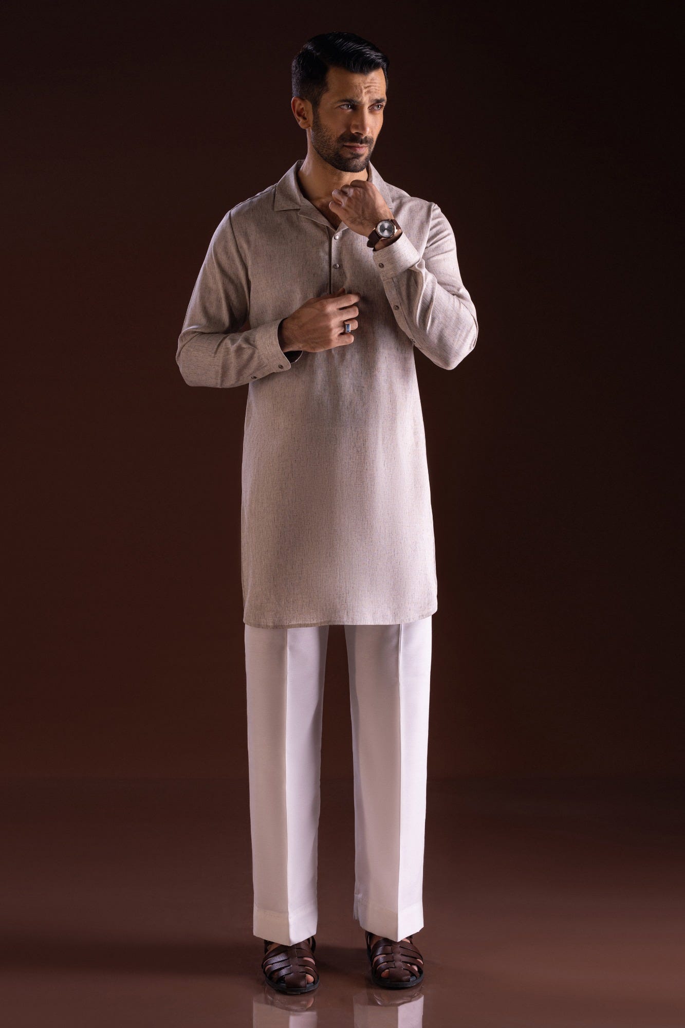 EDINBURGH - SAND BLENDED KAMEEZ SHALWAR