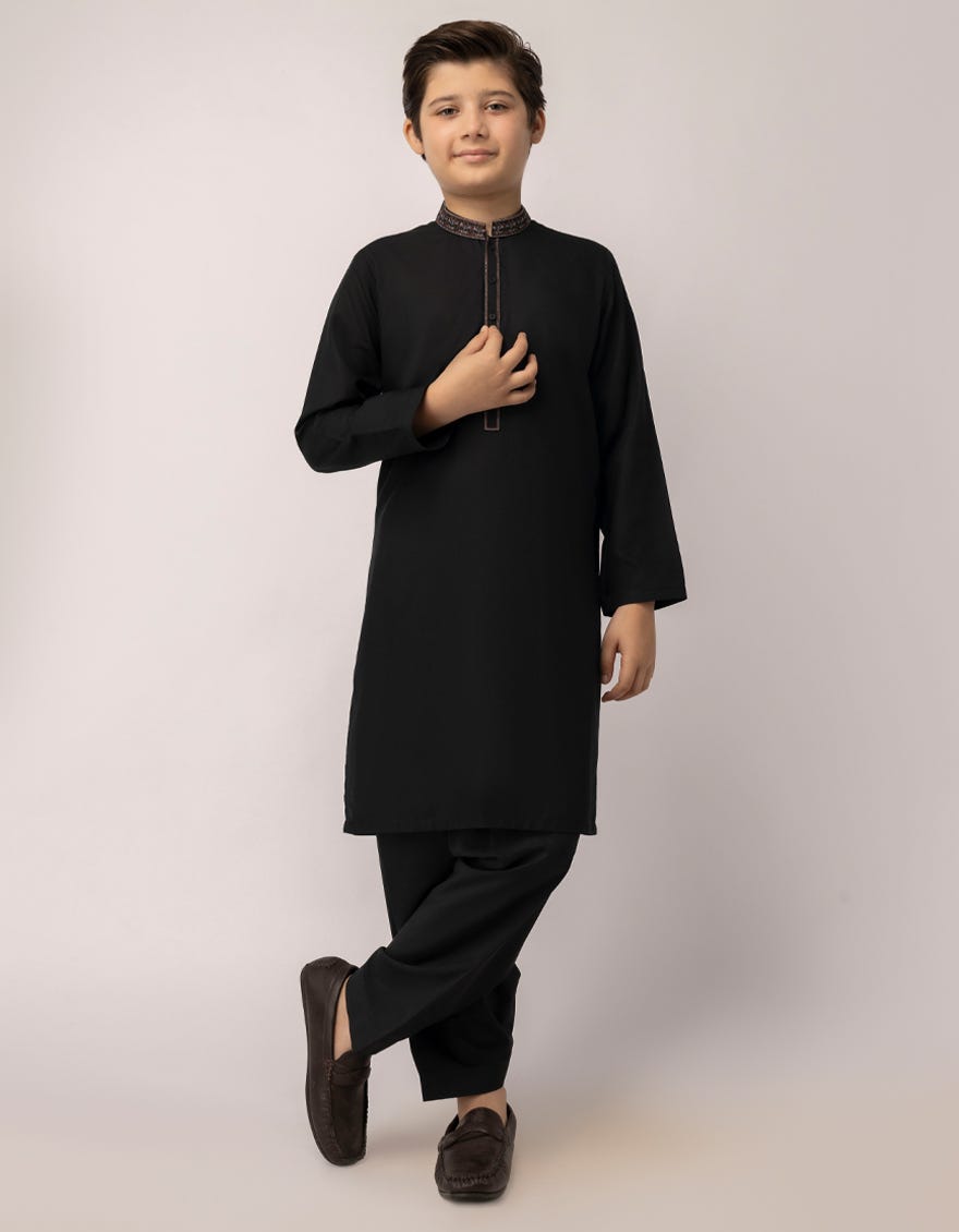 black-semi-formal-kameez-shalwar-jcksa39504