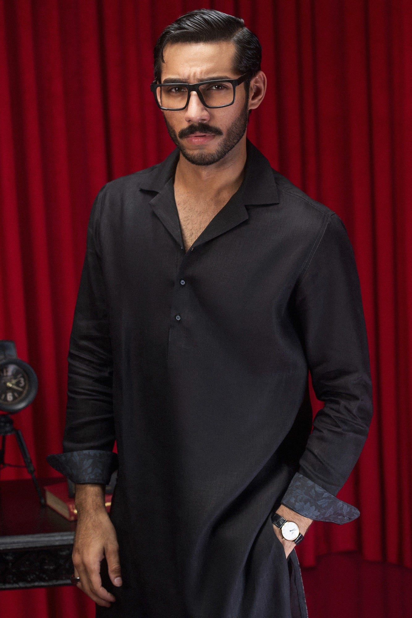 hamburg-black-linen-kurta-trouser