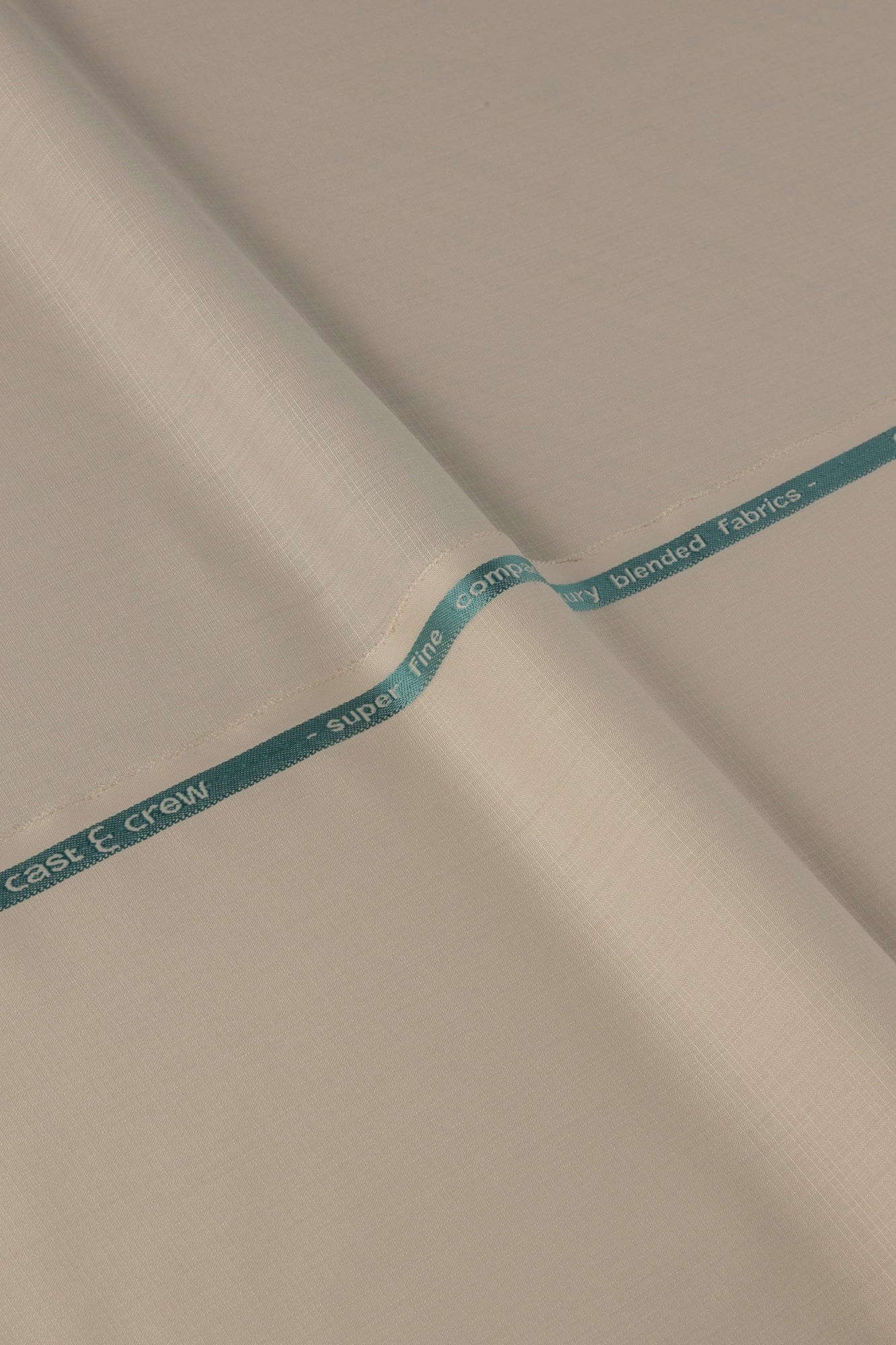 BASRAH - BEIGE BLENDED UNSTITCHED KAMEEZ SHALWAR FABRIC