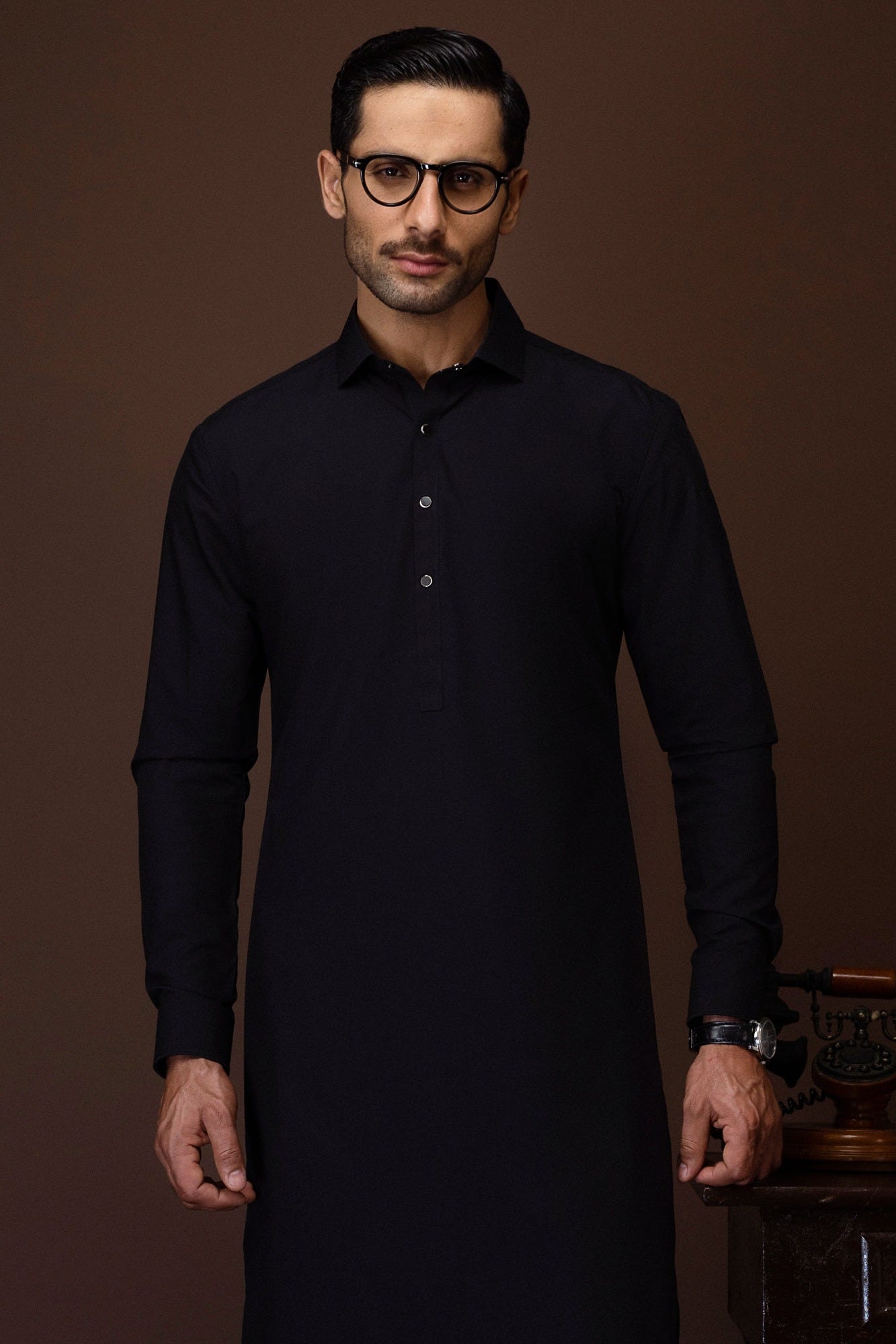 vicksburg-black-blended-kameez-shalwar