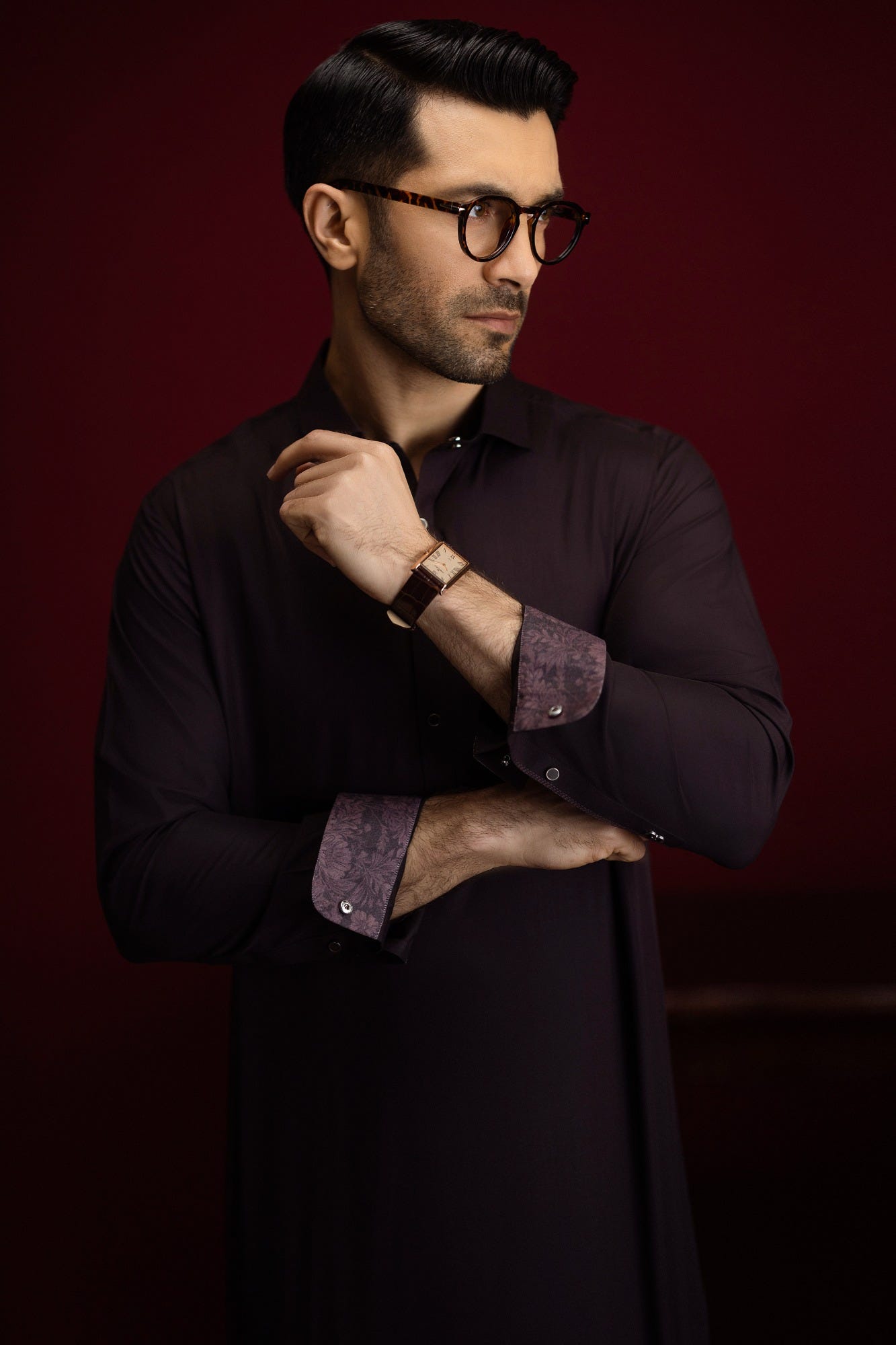 jinan-burgundy-blended-kameez-shalwar