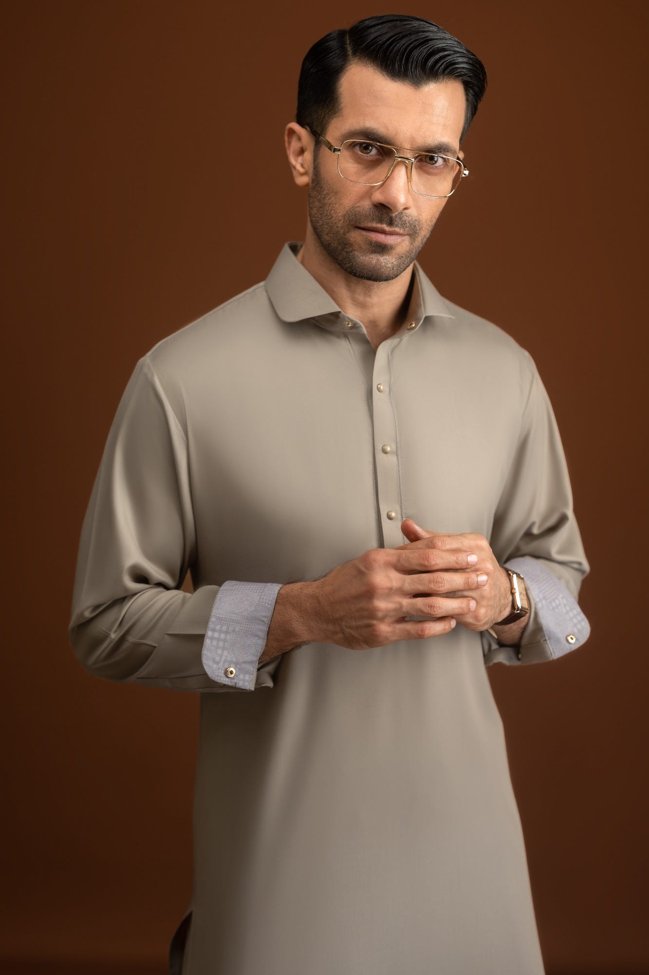 ODESSA - SAND BLENDED KAMEEZ SHALWAR