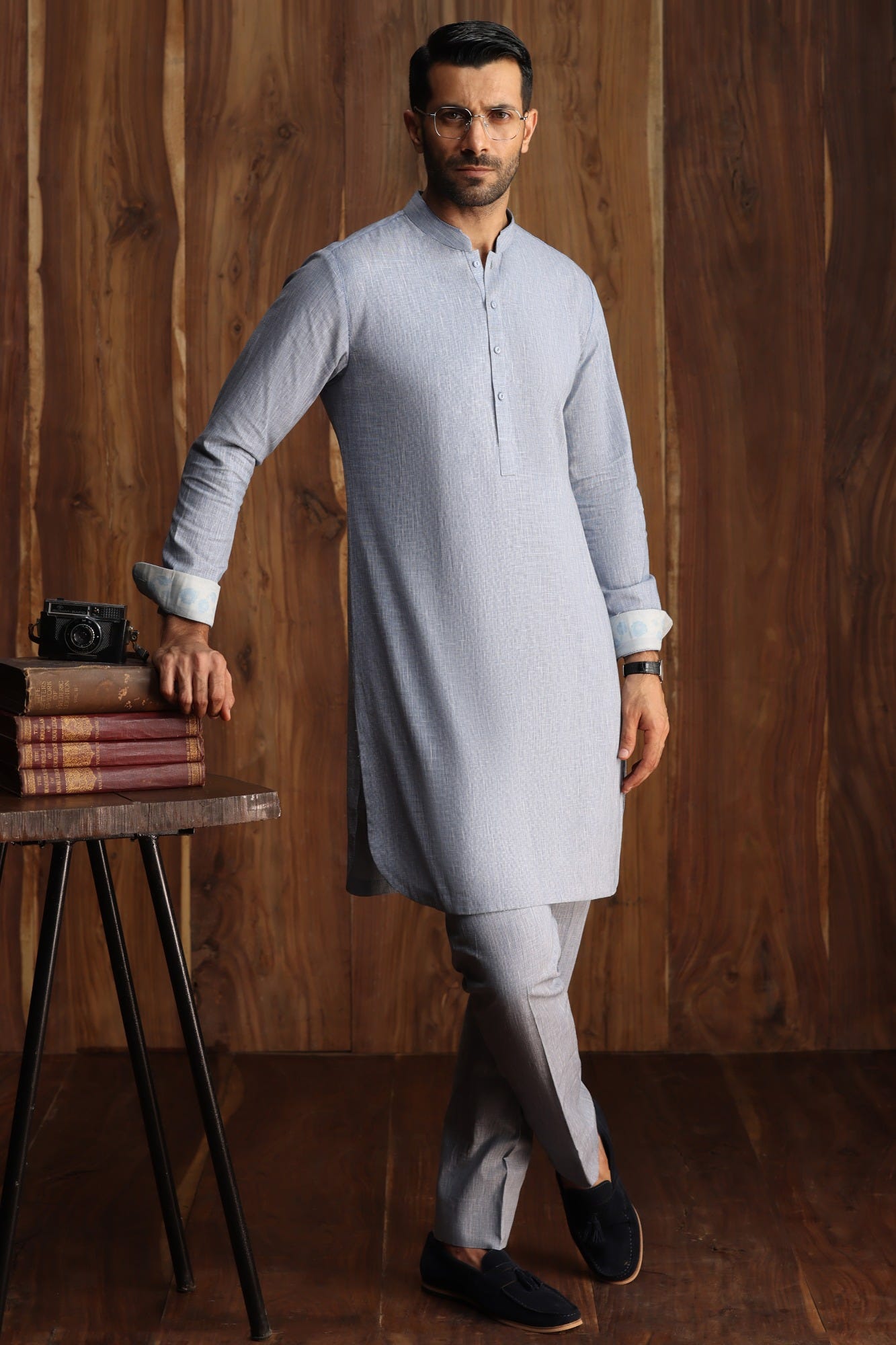 JACKSON - SKY KURTA TROUSERS