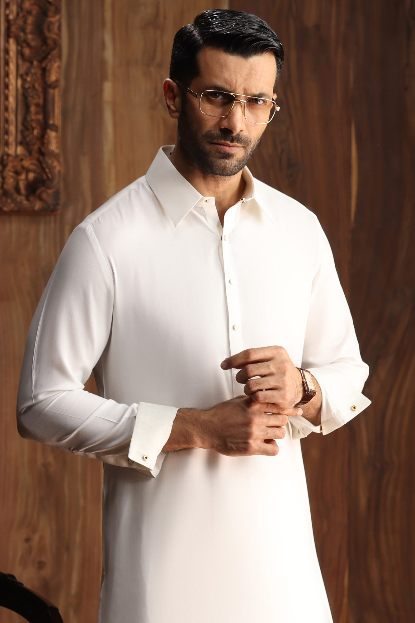 ASPEN - OFF WHITE EXCLUSIVE KAMEEZ SHALWAR