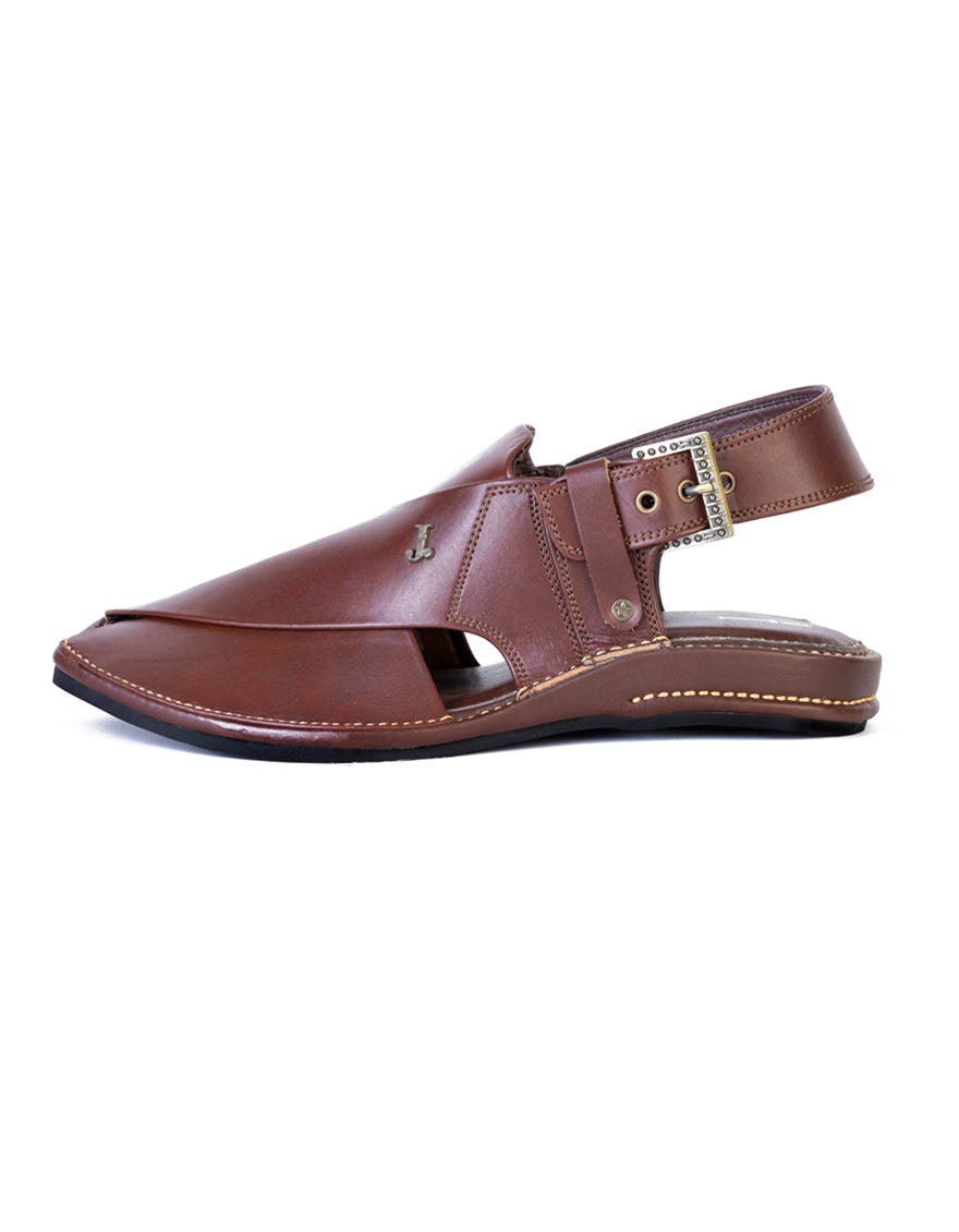 Maroon Trendy Peshawari Chappal | Jjfw-Jpc-4002-R1
