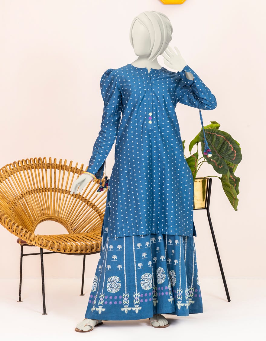 Blue Lawn Teens 2 Piece Stitched | Jgk-S-Ygtl-408-24