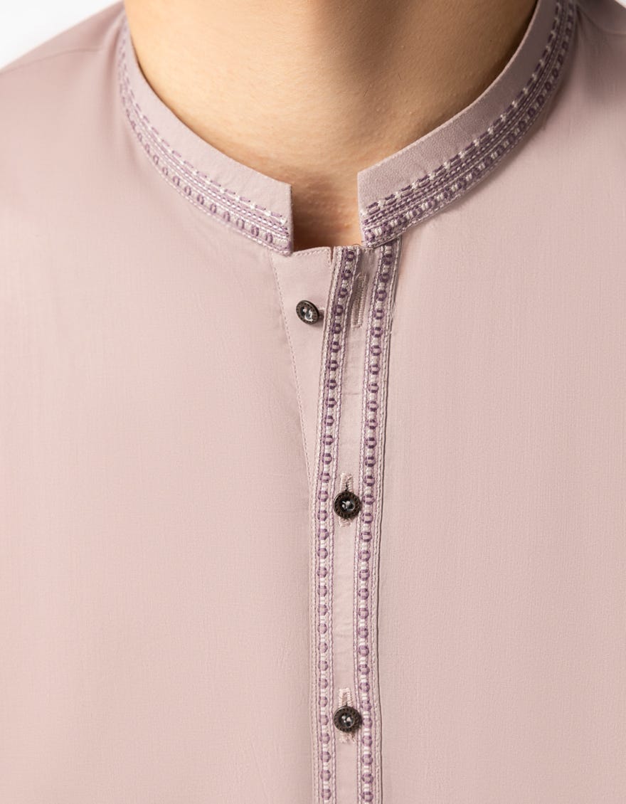 LILAC COTTON SEMI-FORMAL KURTA