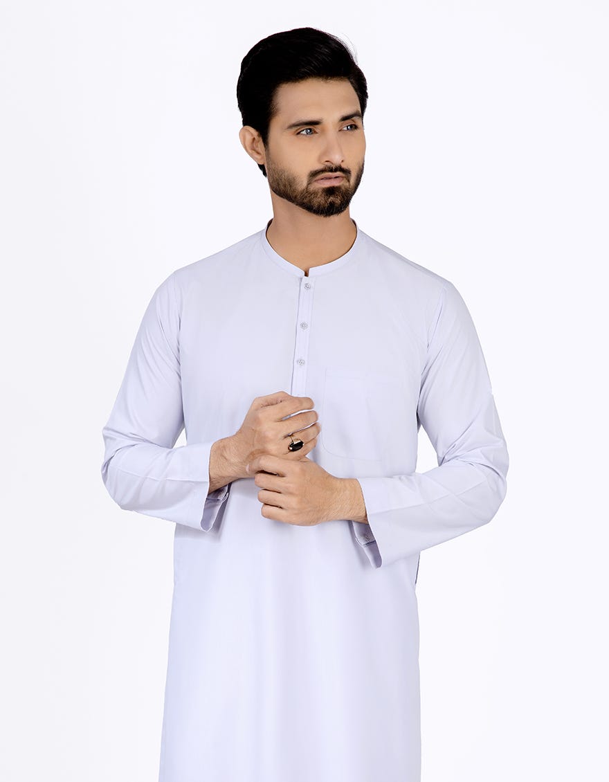 LAVENDER BLUE POLYESTER JUBBA | JJ-JUBBA-44057