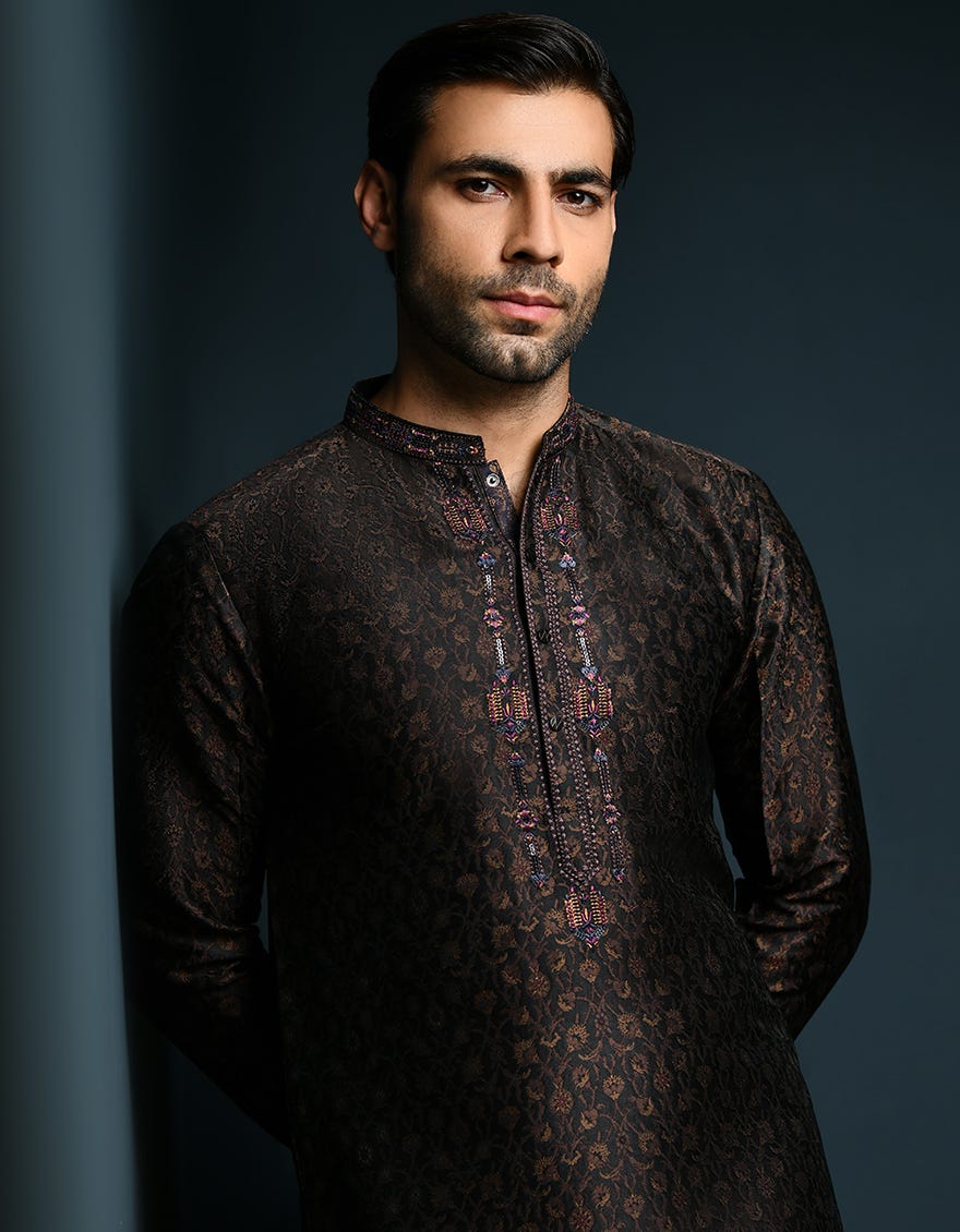 DARK BROWN SPECIAL KURTA