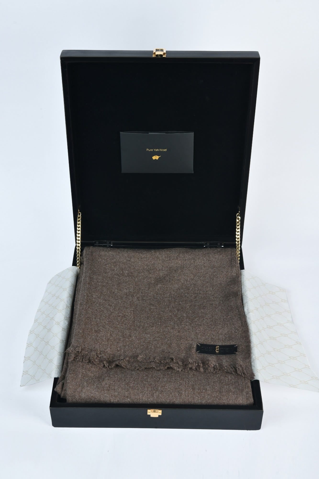 Mocha Brown Yak-Wool Shawl