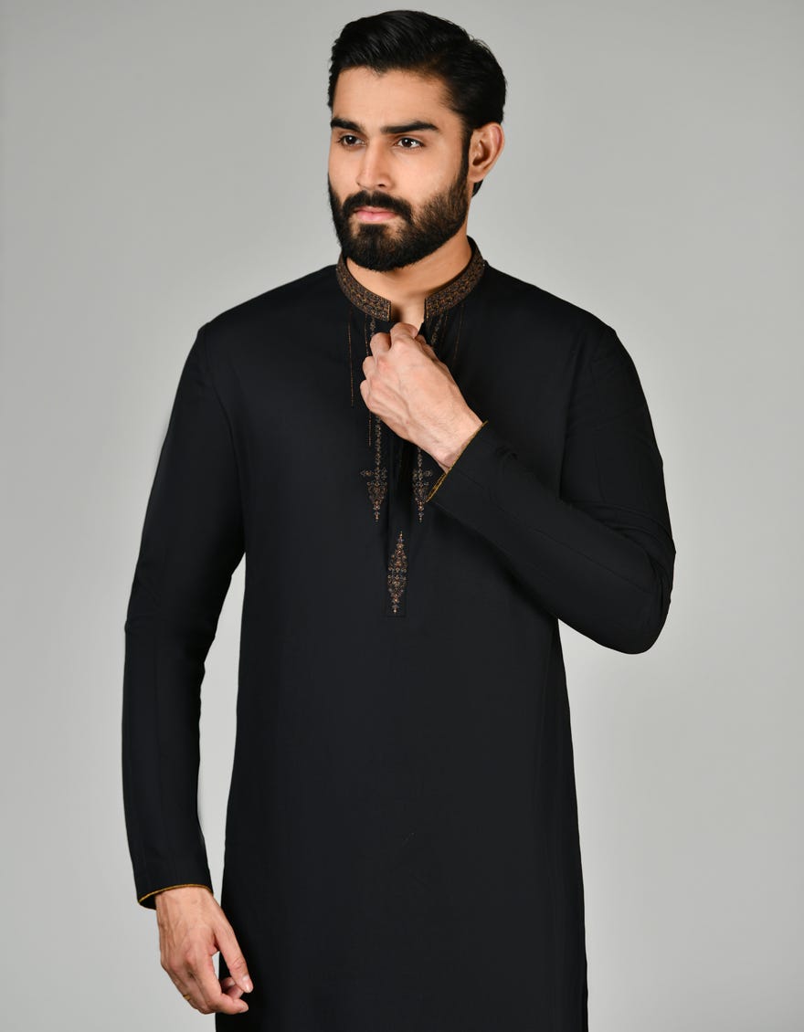 BLACK SPECIAL KURTA