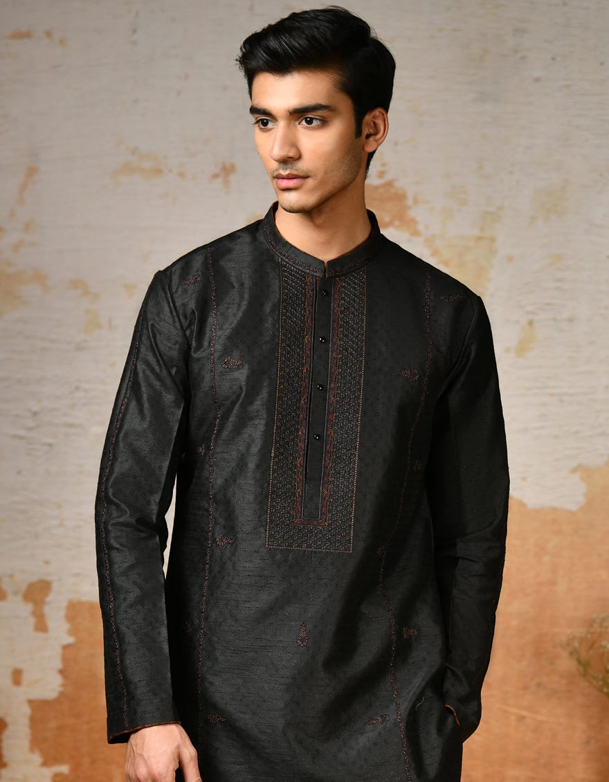 BLACK SPECIAL KURTA