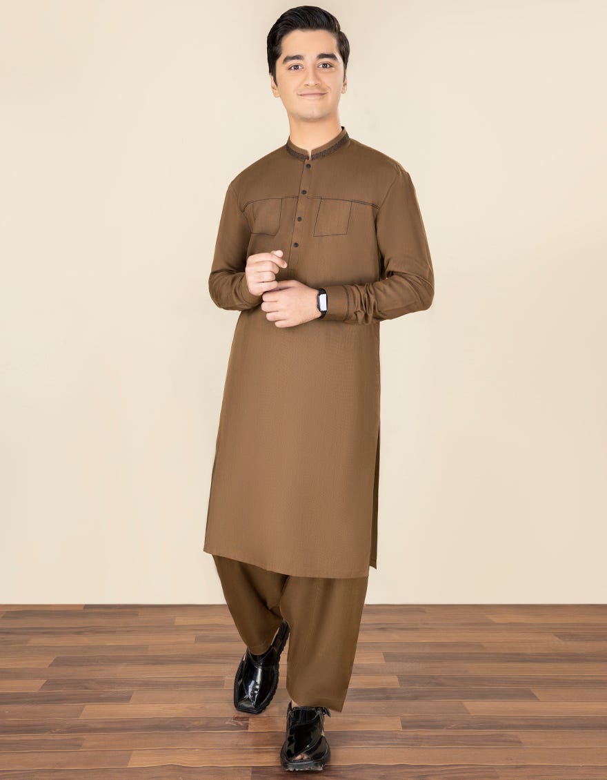 olive-polyester-kameez-shalwar-jtks-a-46038