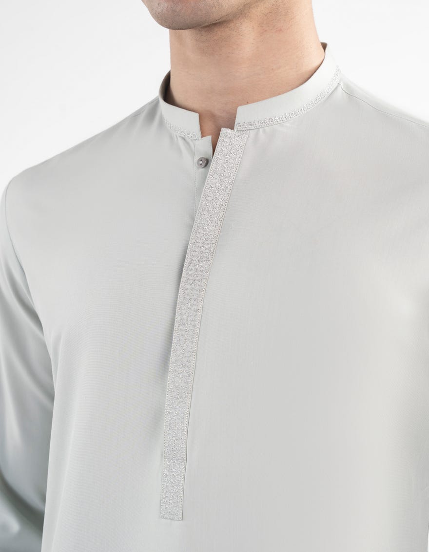 AQUA BLENDED KAMEEZ SHALWAR | JJKS-A-46517