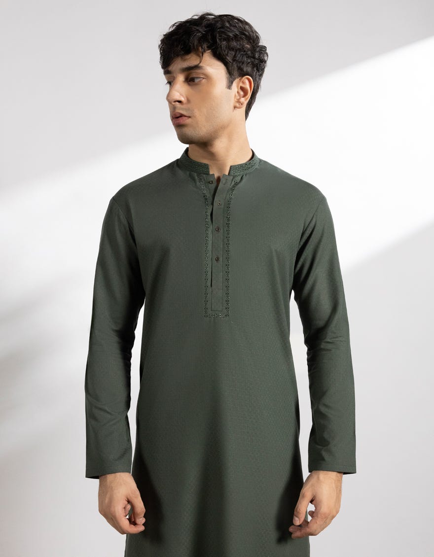 dark-green-blended-kurta-jtka46816