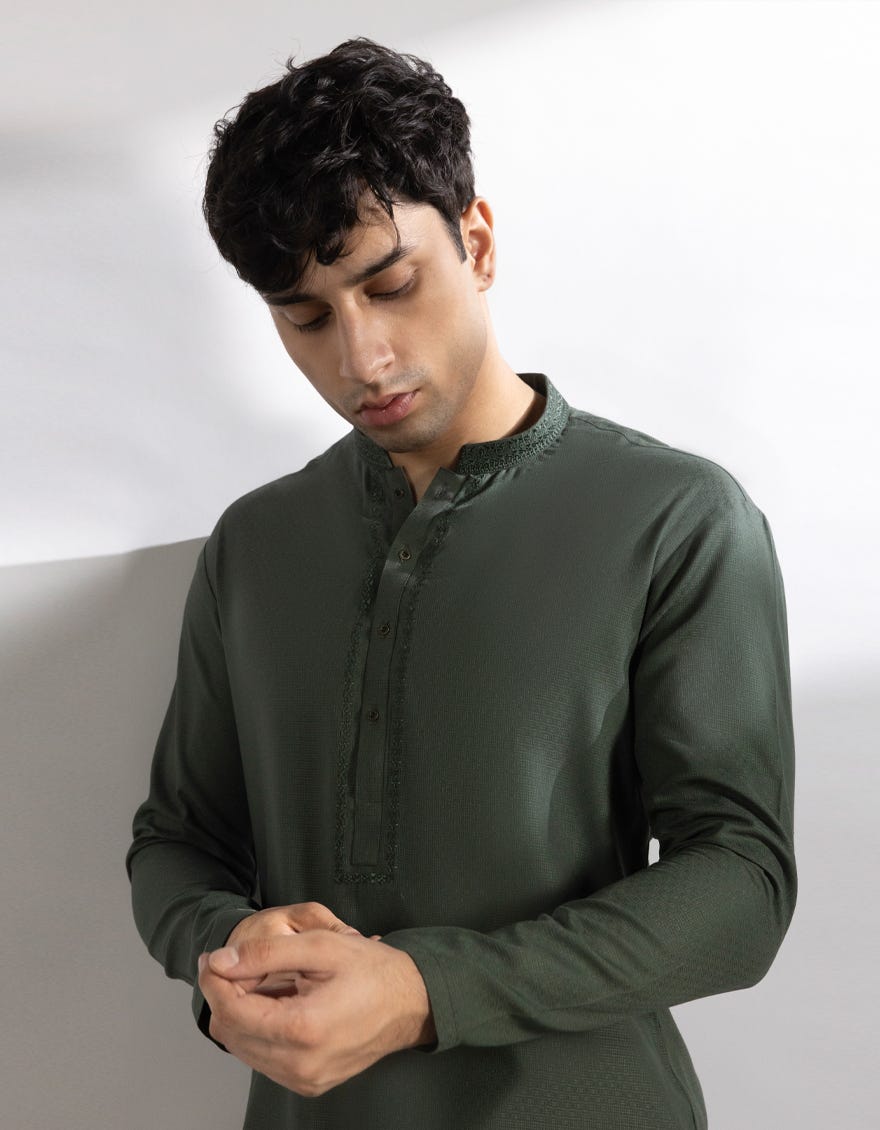 dark-green-blended-kurta-jtka46816