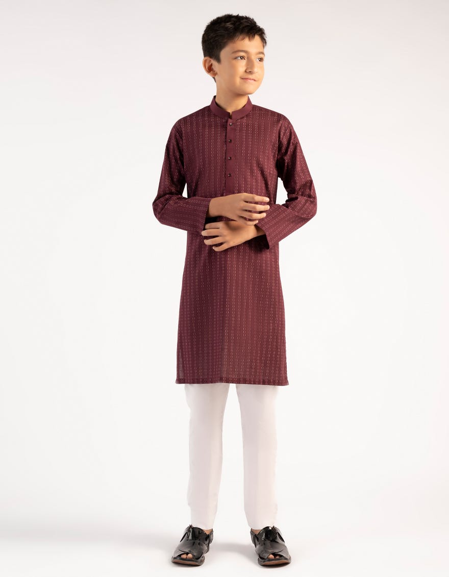 maroon-cotton-kurta-jcks46849