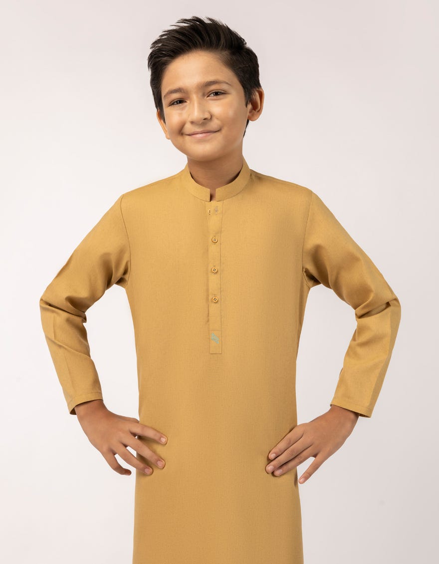 mustard-blended-plain-kameez-shalwar-jcksa46979