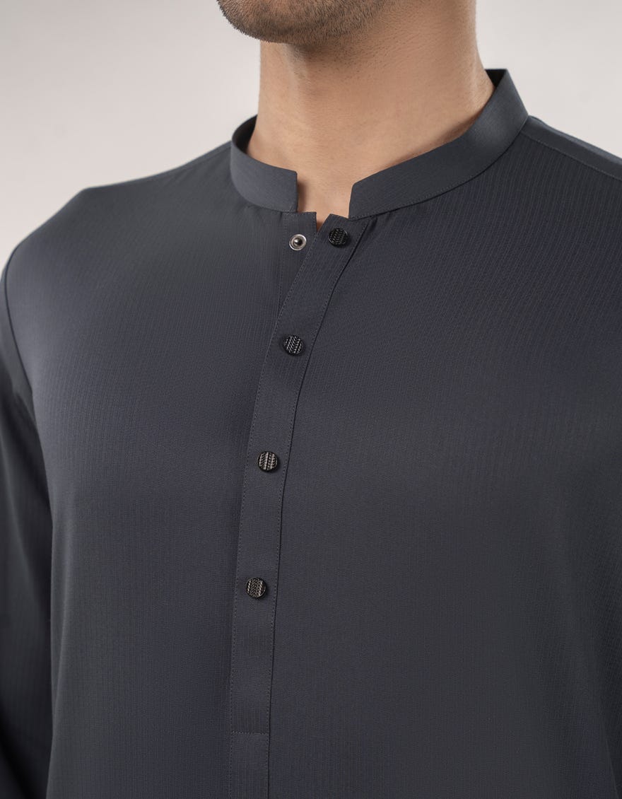 GREY BLENDED KAMEEZ SHALWAR | JJKS-A-47353