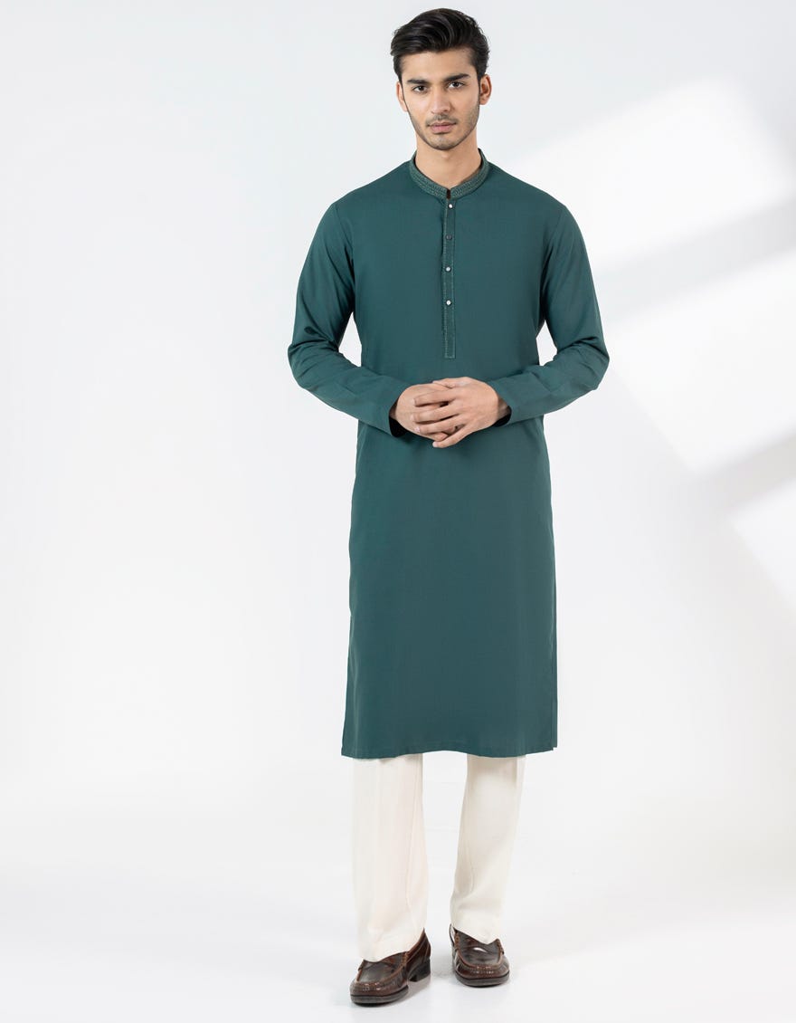 green-blended-semi-formal-kurta-jjka47528