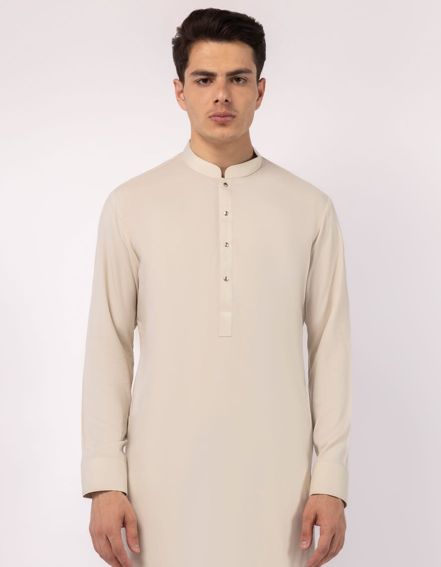 LIGHT GREY PLAIN KAMEEZ SHALWAR