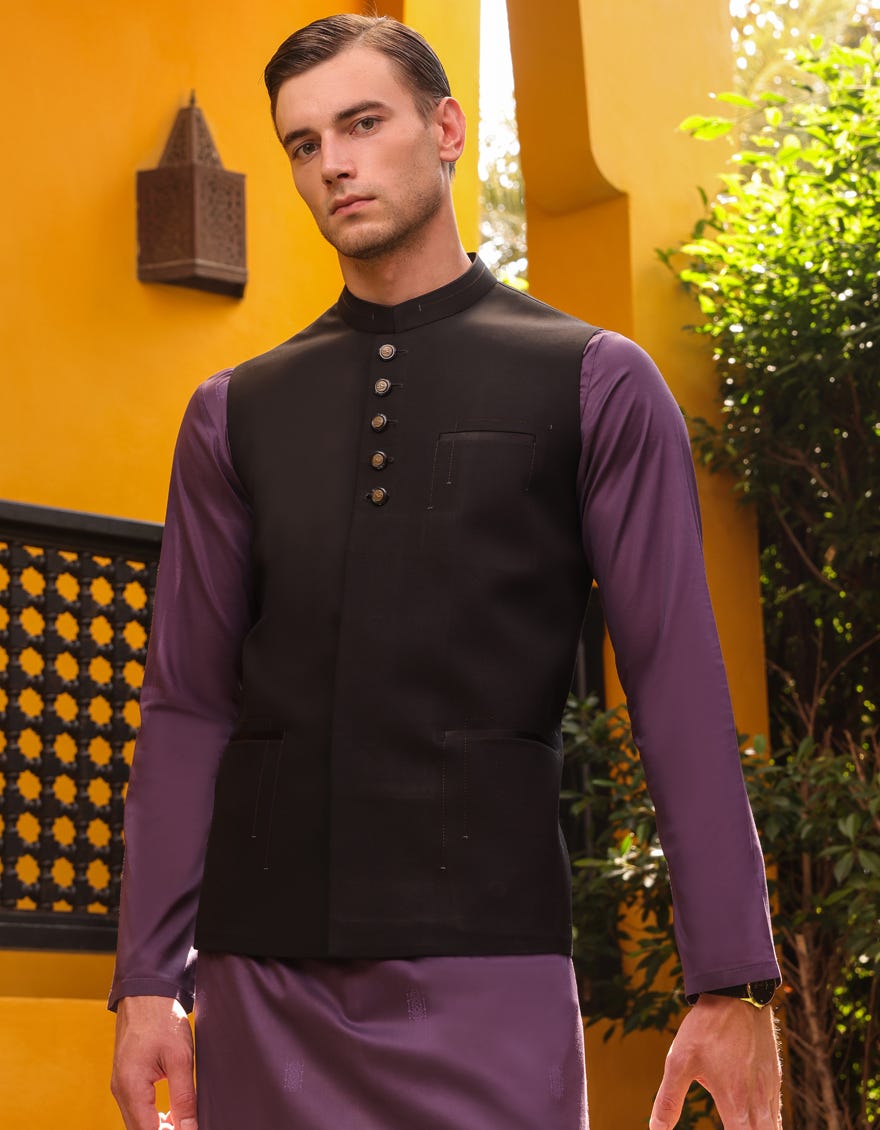 Black Blended Waistcoat | Jjvc-A-48066