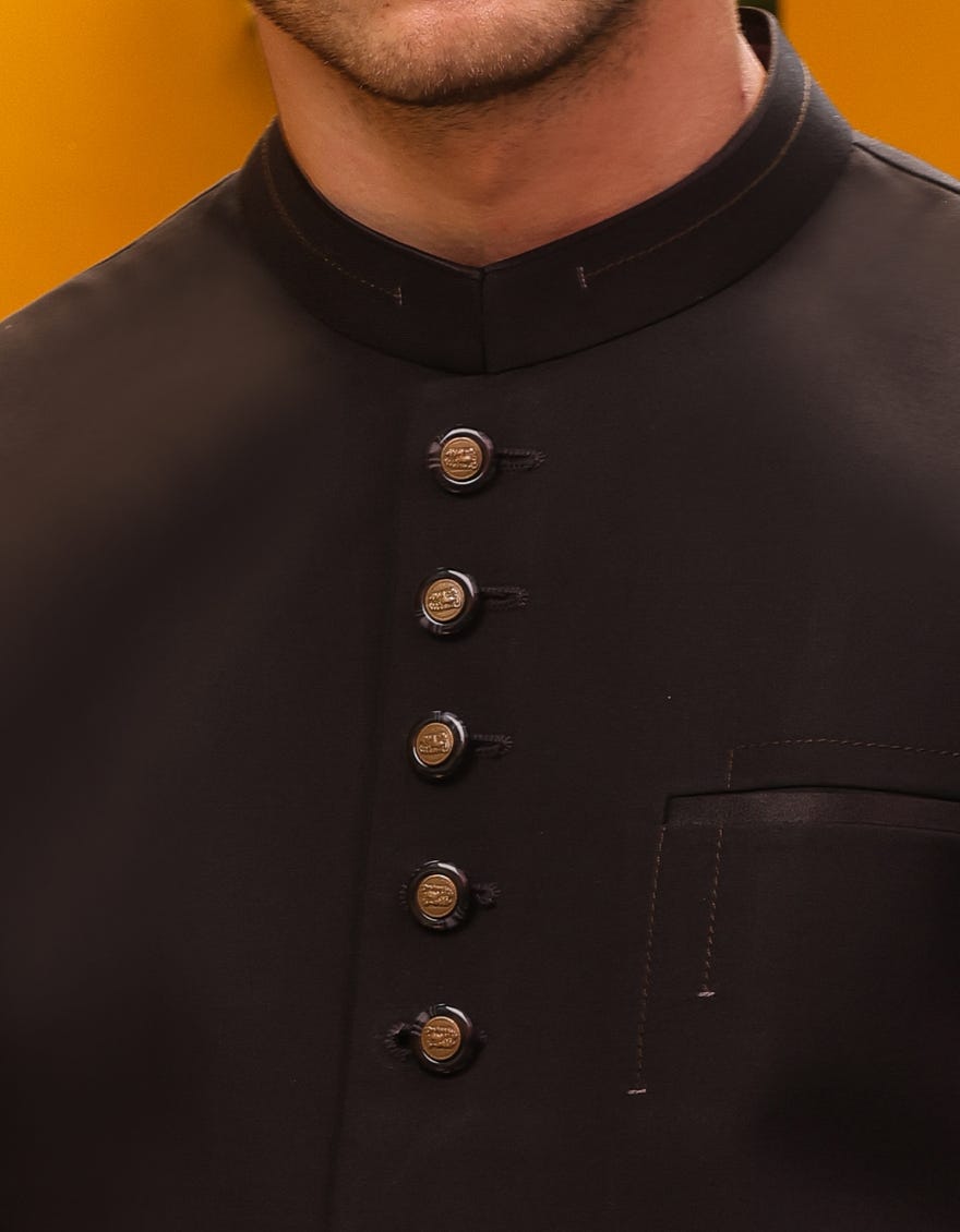 Black Blended Waistcoat | Jjvc-A-48066