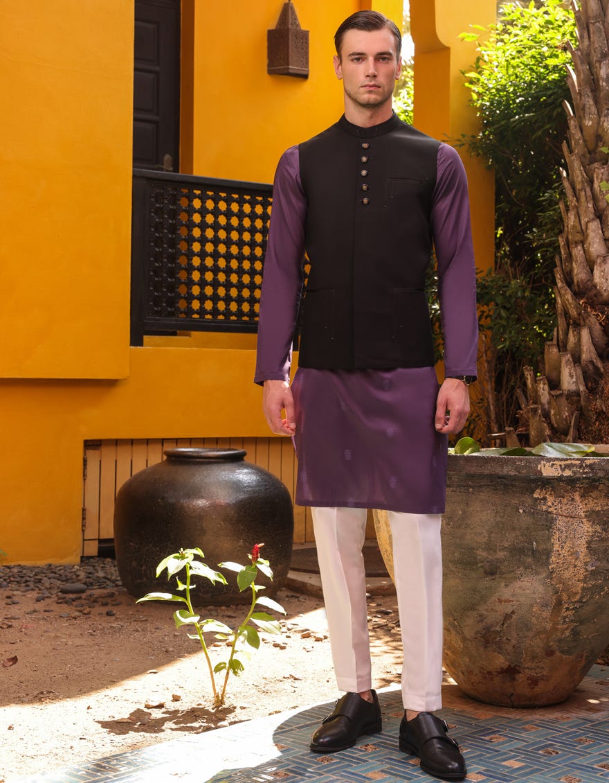 Black Blended Waistcoat | Jjvc-A-48066